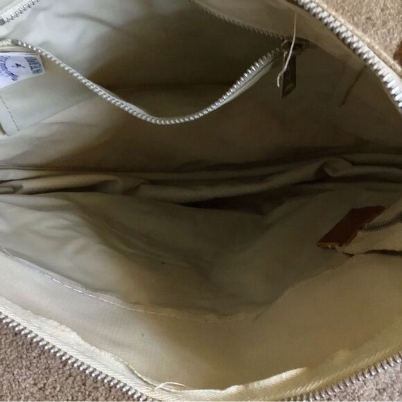 Vintage Interpur Canvas Neutral Rope Saddle Bag - Picture 3 of 5